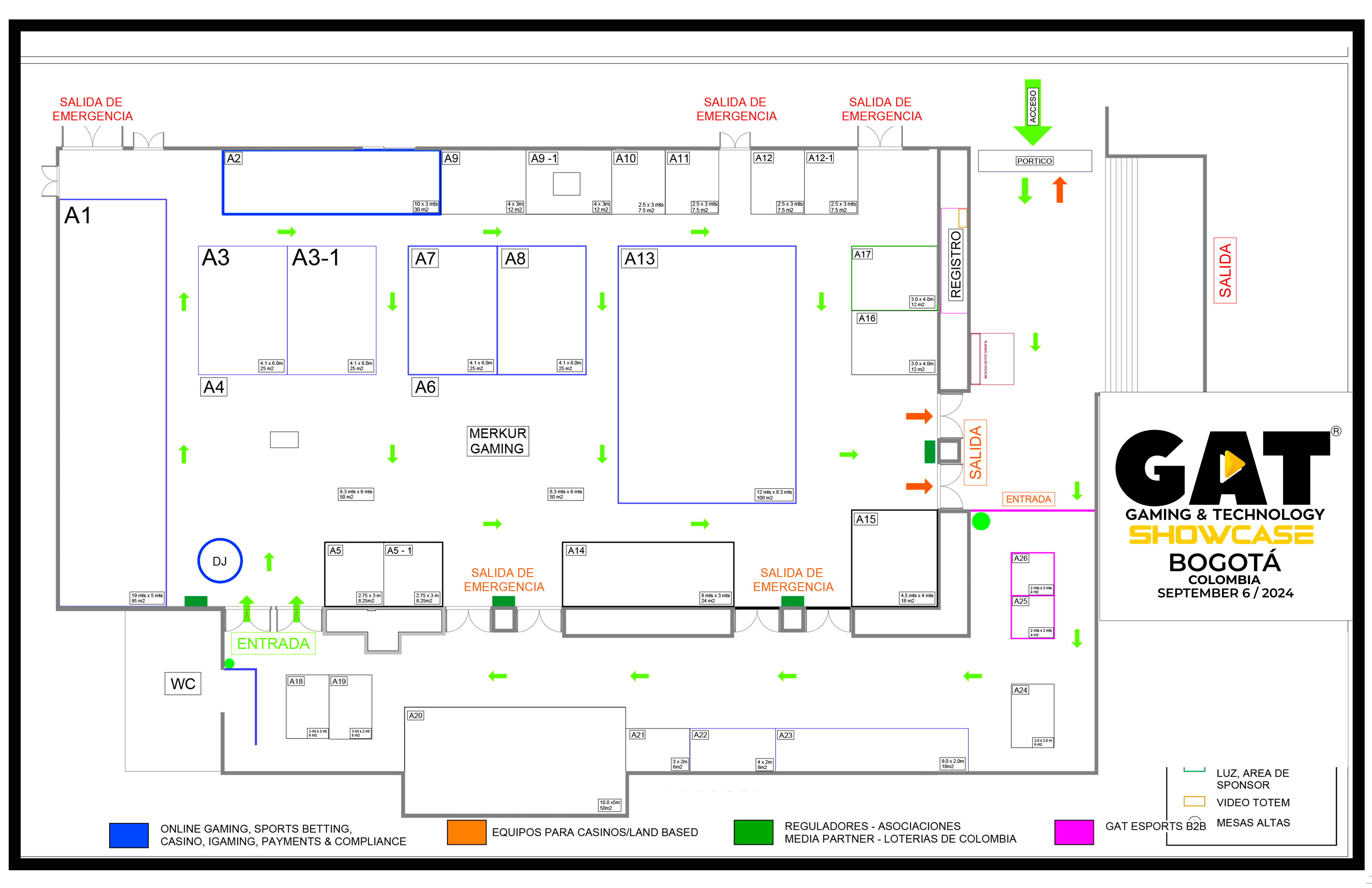 FLOOR PLAN GAT SHOWCASE BOGOTÁ 2024